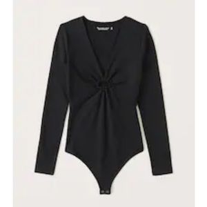 A&F Long Sleeve Keyhole Bodysuit